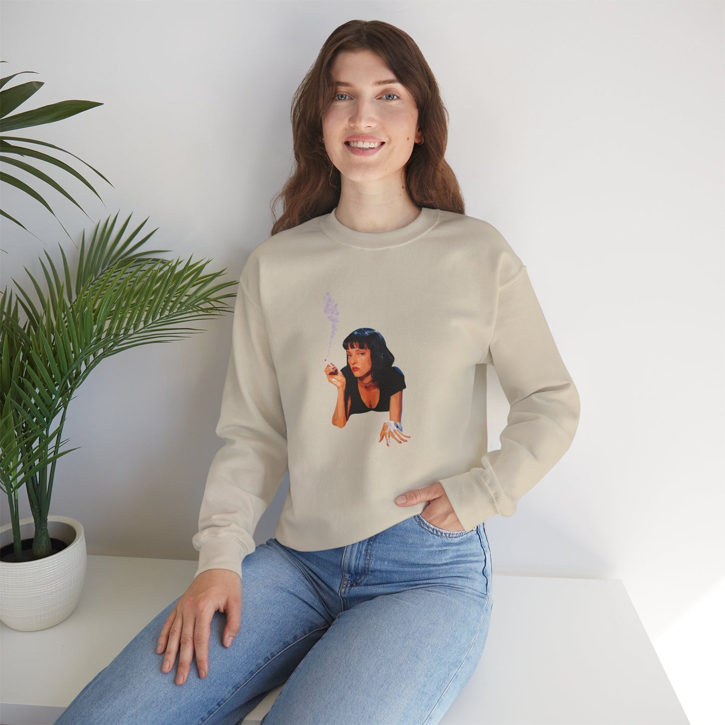 Mia Wallace Crewneck Sweatshirt - Pulp Fiction Inspired