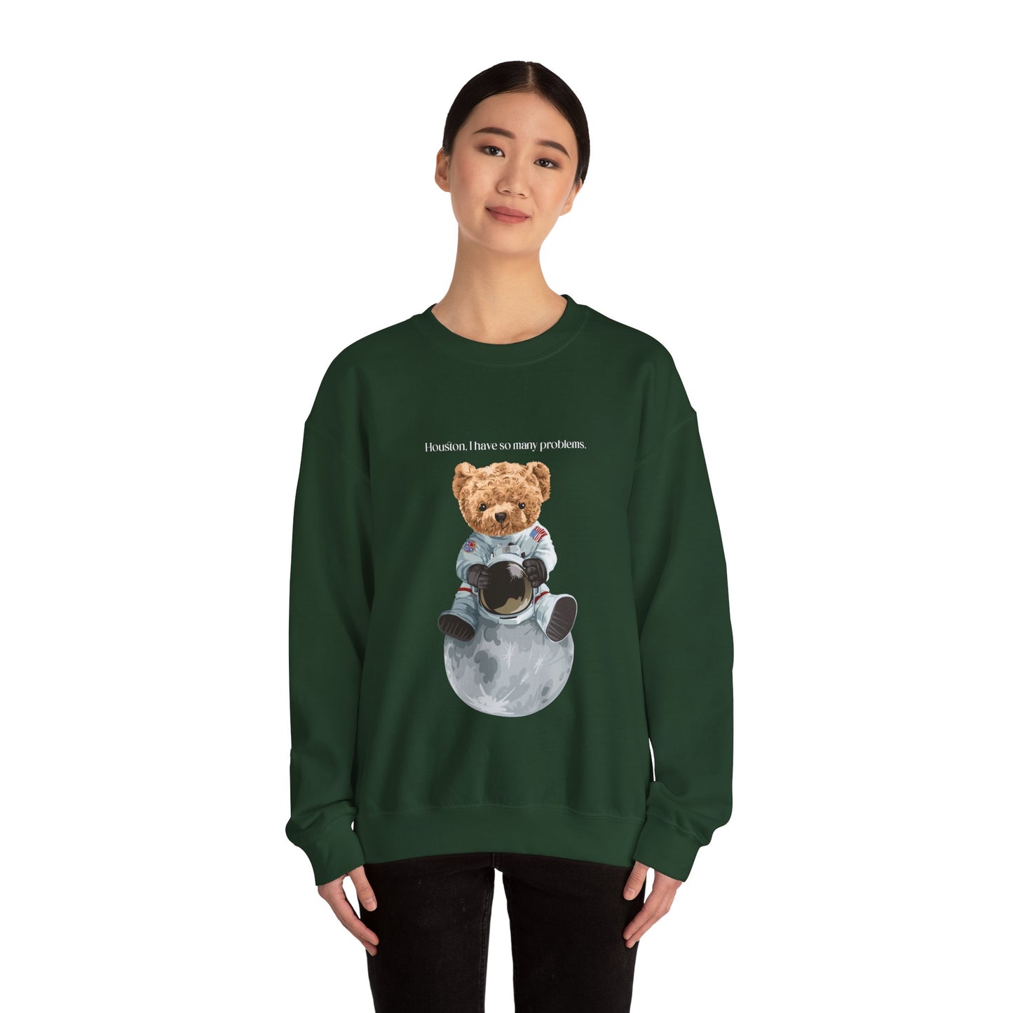 Space Bear Hooded Sweatshirt, Vintage Hoodies