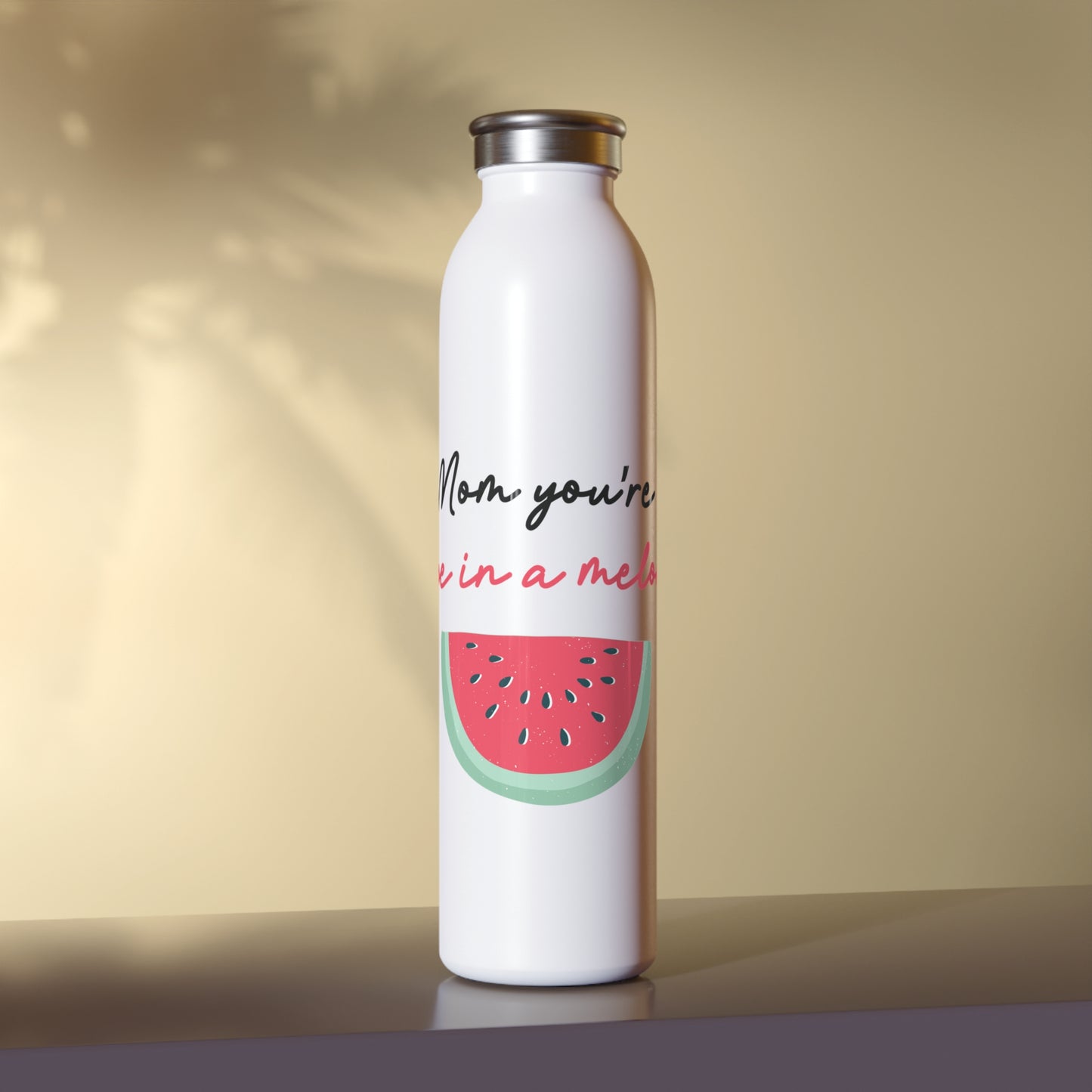 A Melon Thanks Slim Water Bottle