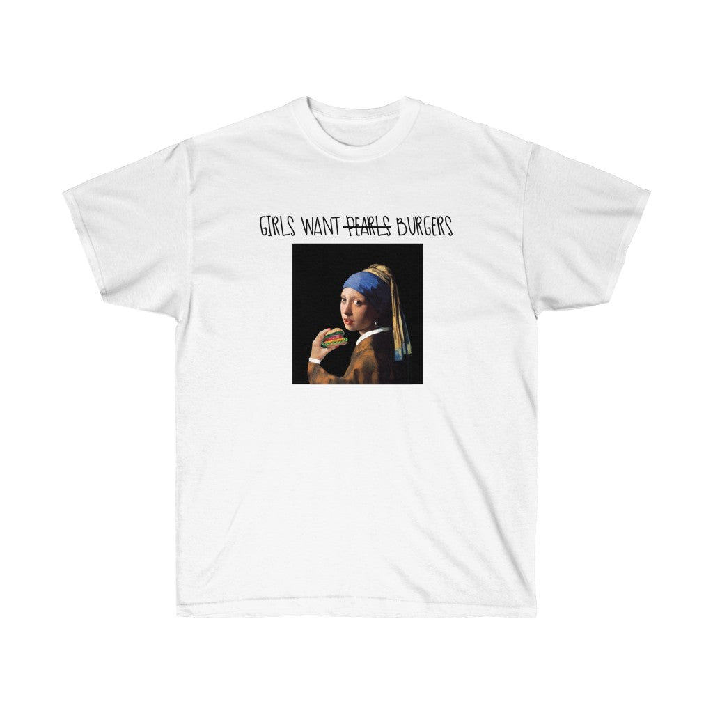 Girl With The Burger Cotton Tee Online