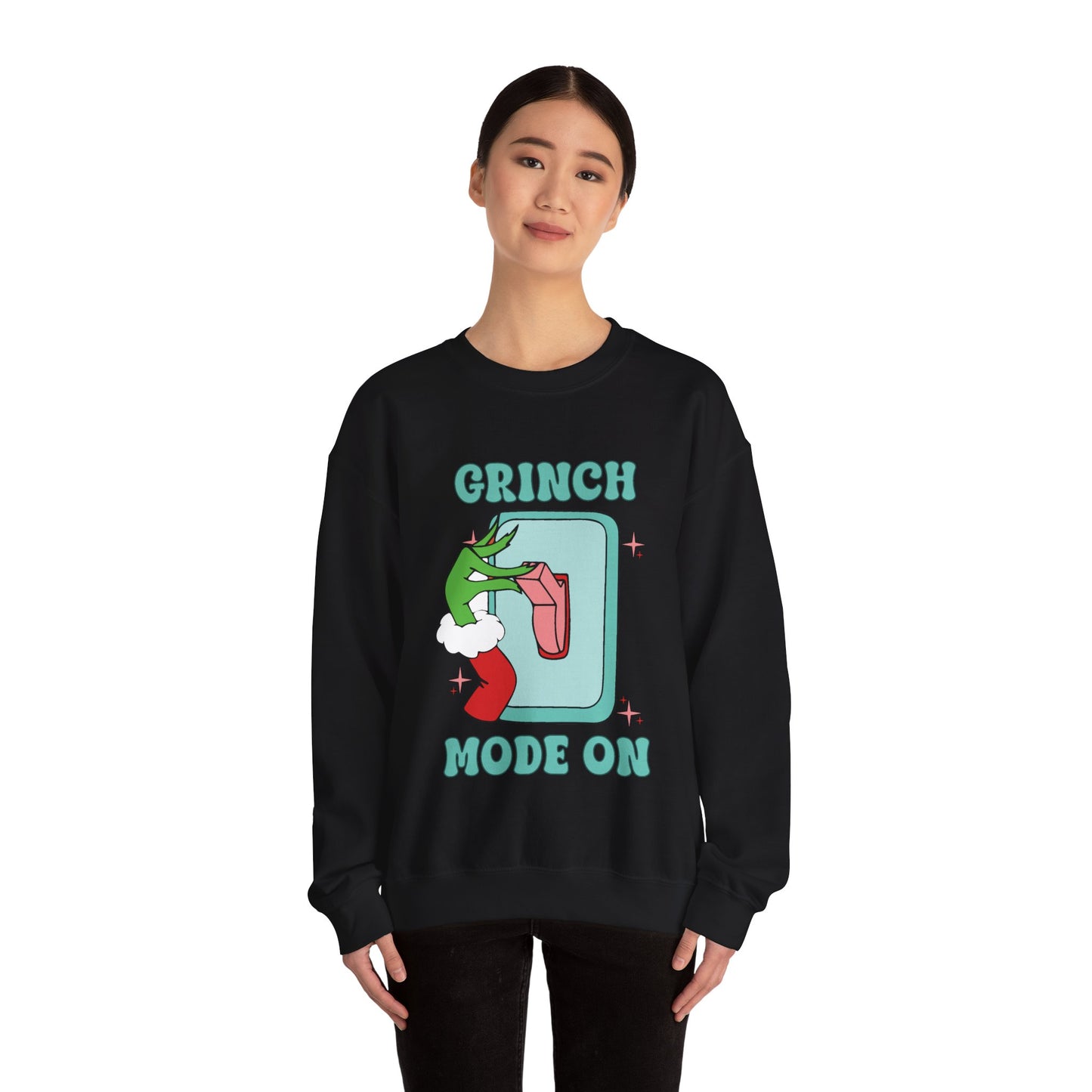 Grinch Mode On Chrismas Sweatshirt