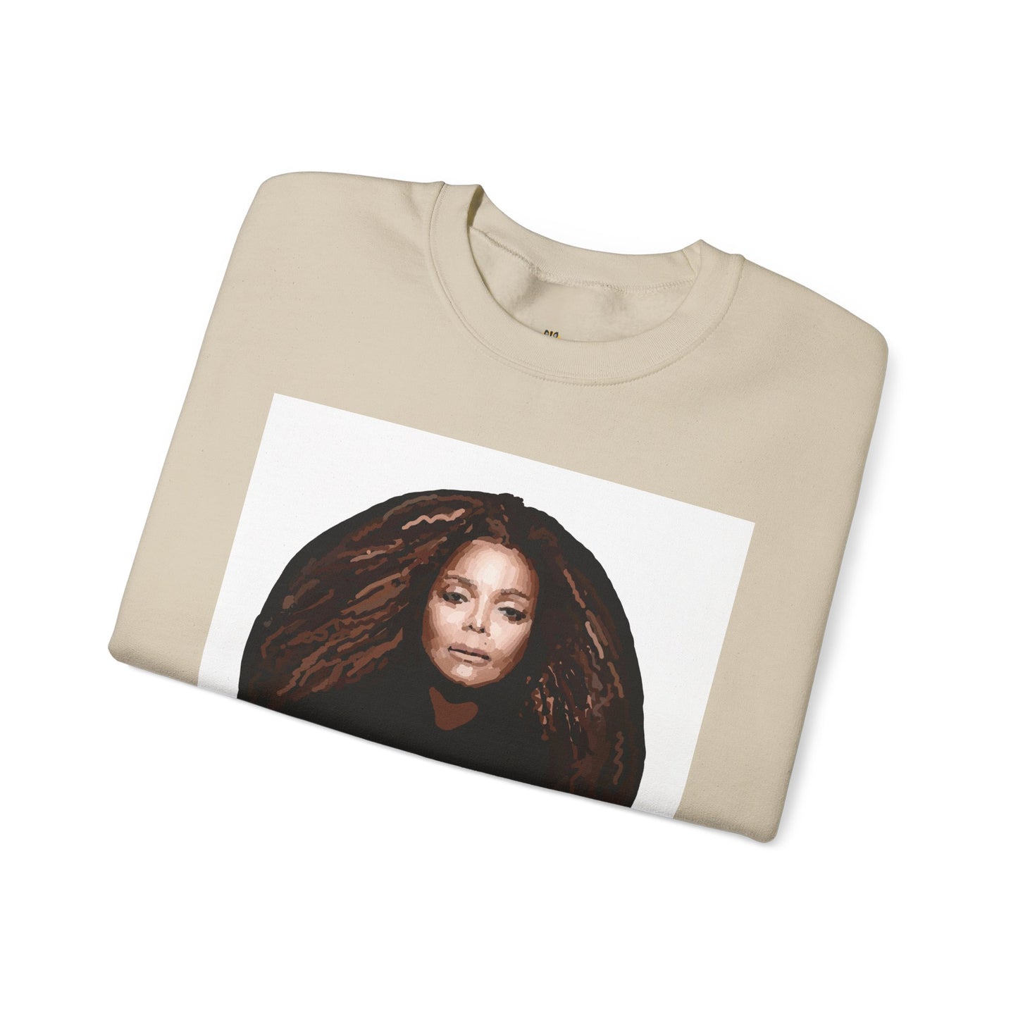 Janet Jackson Iconic Portrait Sweatshirt - Music Icon R&B 90s Pop Queen
