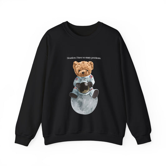 Space Bear Hooded Sweatshirt, Vintage Hoodies