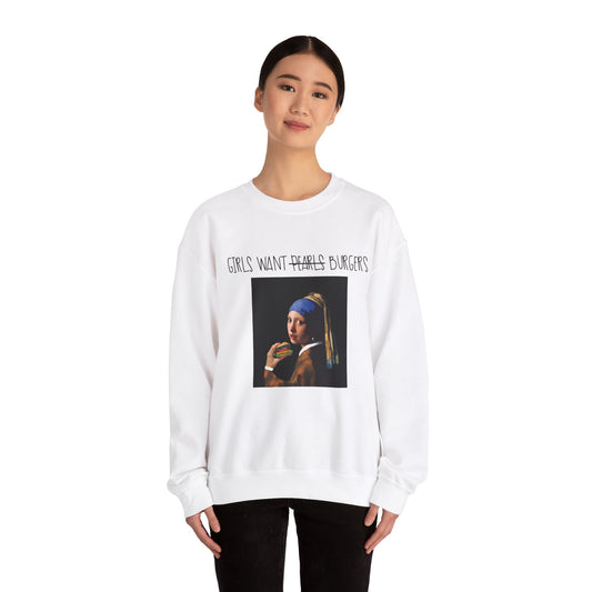 Girl with the Burger Sweatshirt