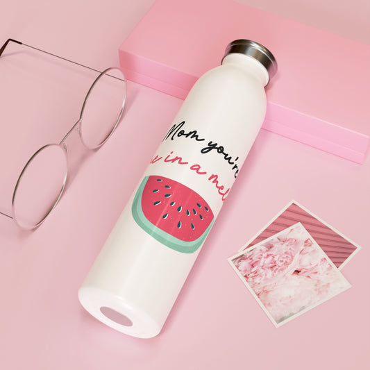 A Melon Thanks Slim Water Bottle