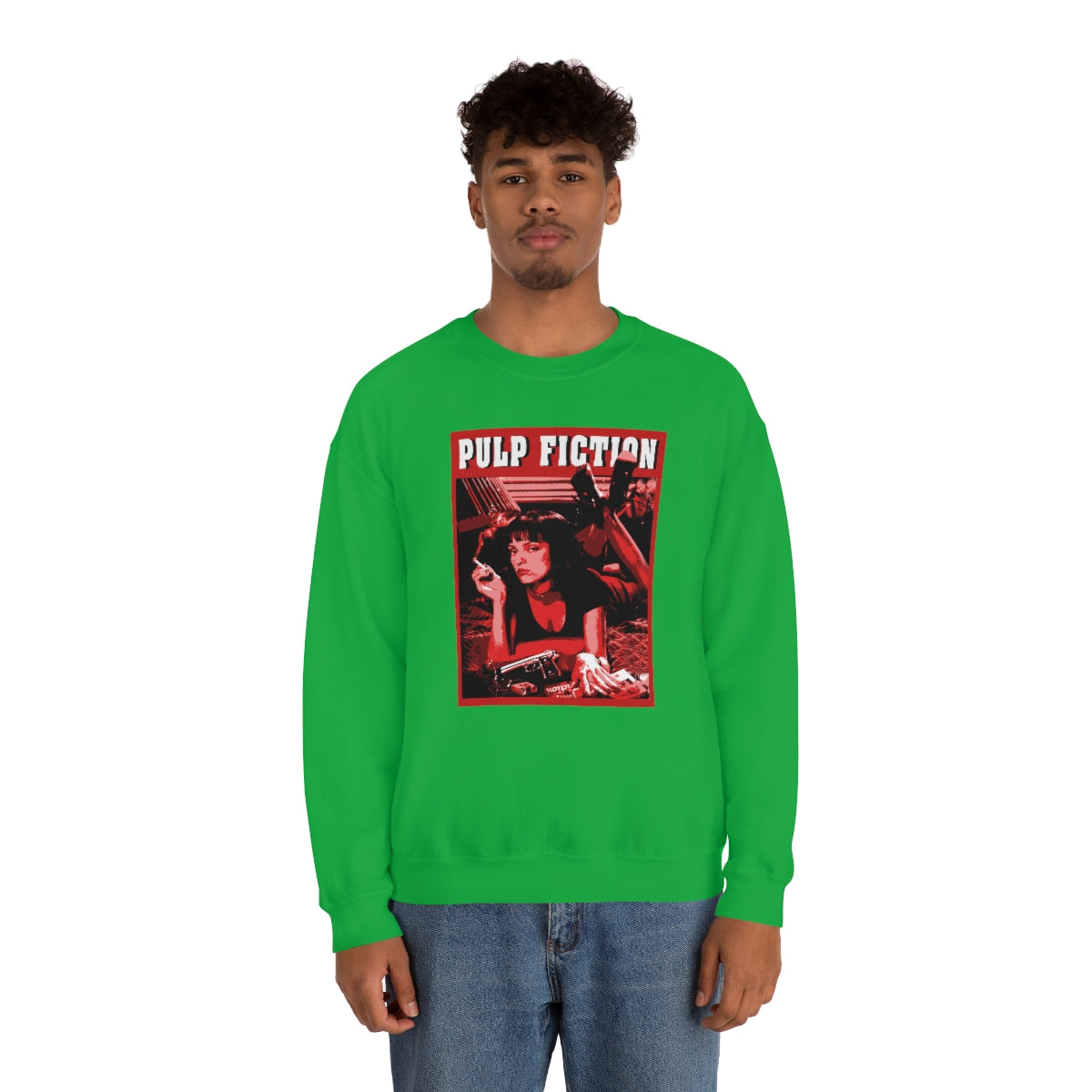 Green pulp fiction online hoodie