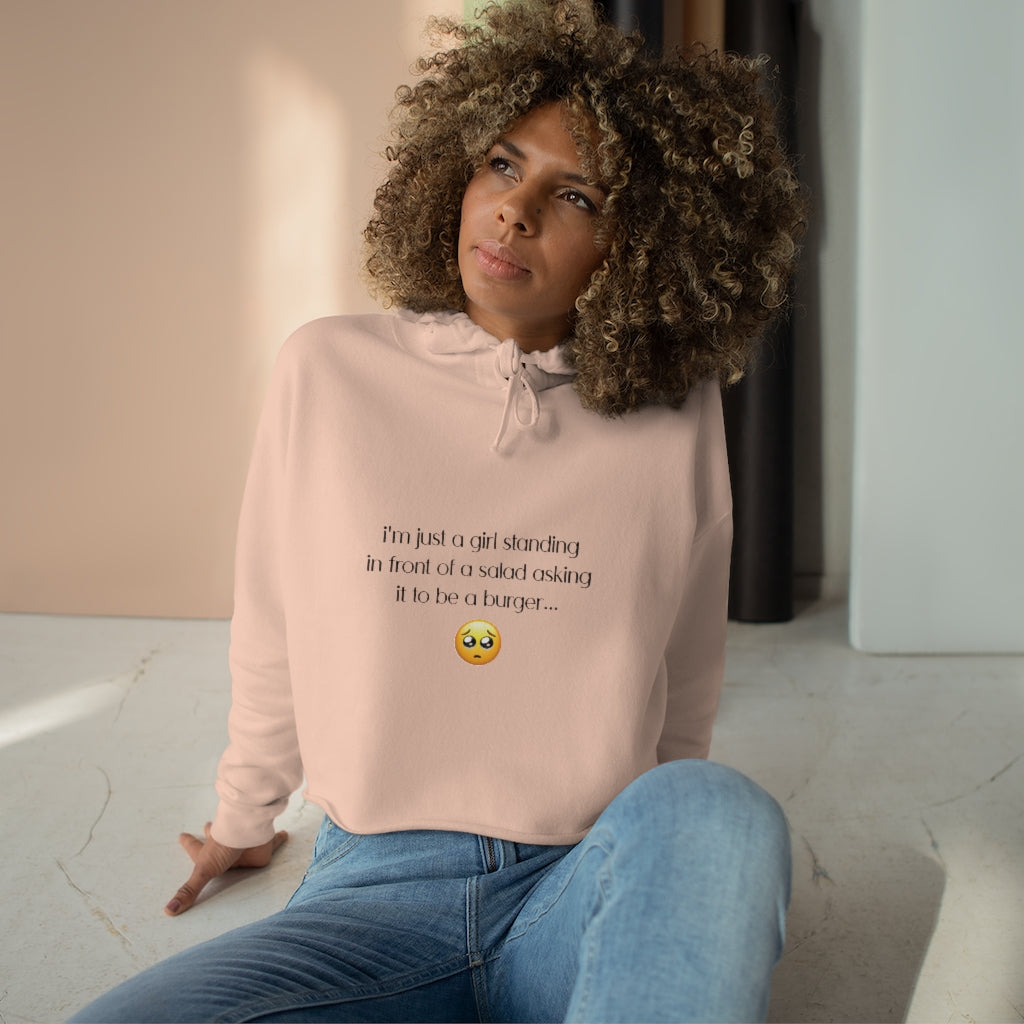 Salad Girl Crop Hoodie