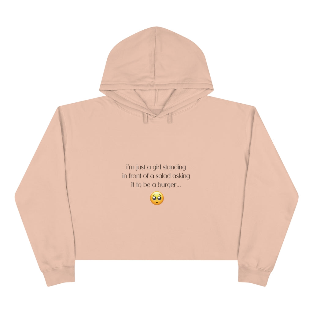 Salad Girl Crop Hoodie