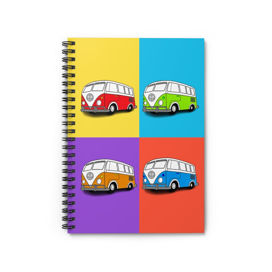 Vintage Wagon Spiral Notebook - Ruled Line