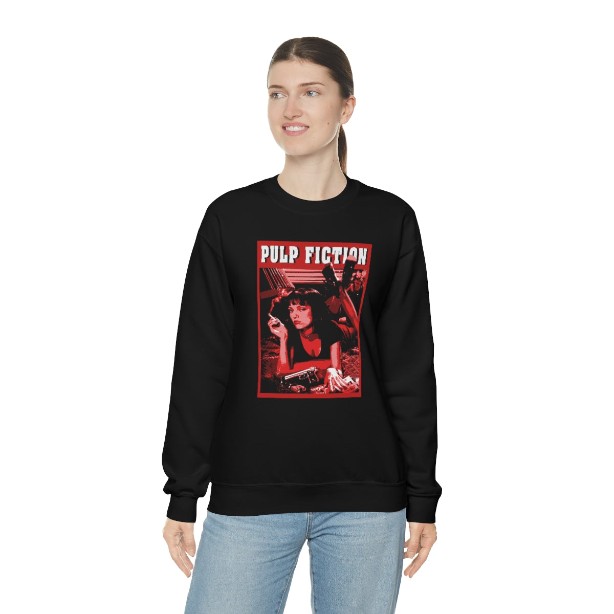 Pulp Fiction Hoodie, Pop Culture Hooded Sweatshirt, Vintage Hoodies