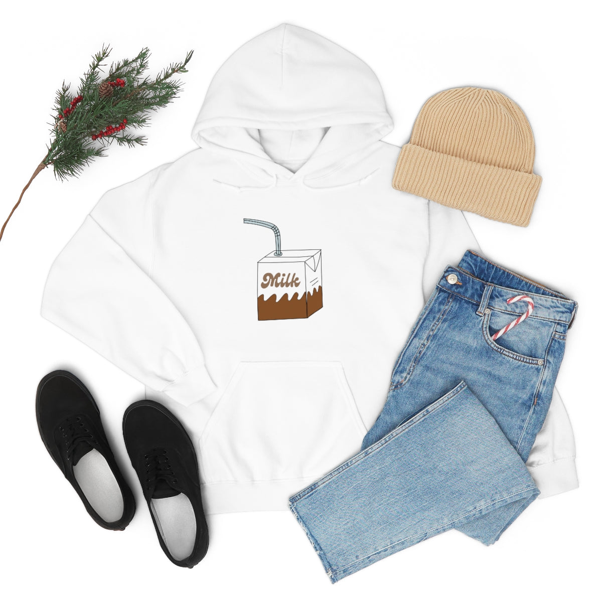 Drink Milk Hooded Sweatshirt