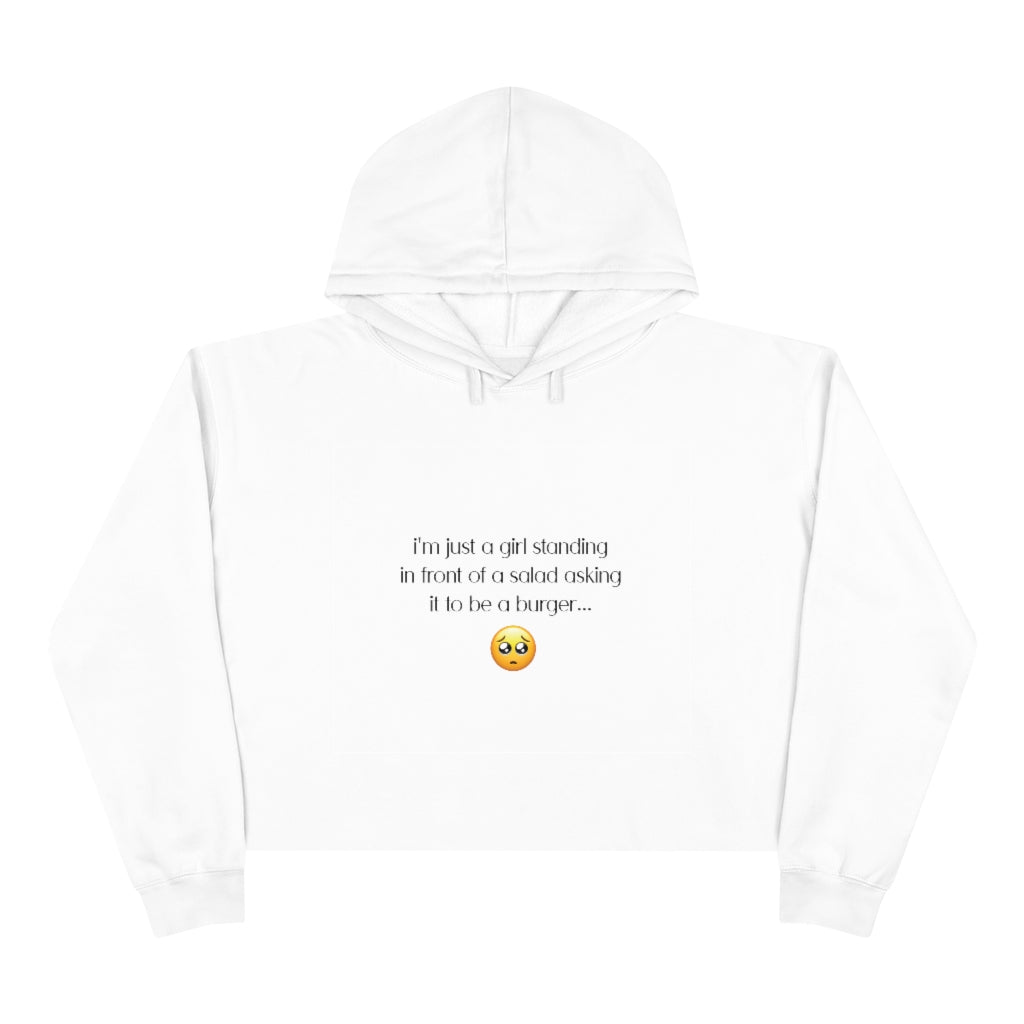 Salad Girl Crop Hoodie